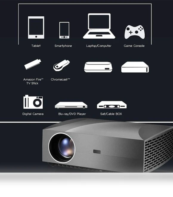 Portable Home Theater Wireless Smart Projector — Home Theater Projectors, IVIBRIGHT