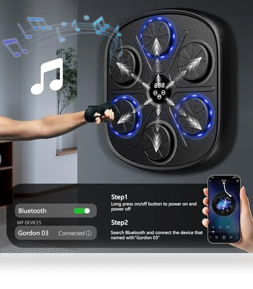 Smart Bluetooth Music Punching Machine — Boxing Training Gear, PetPong