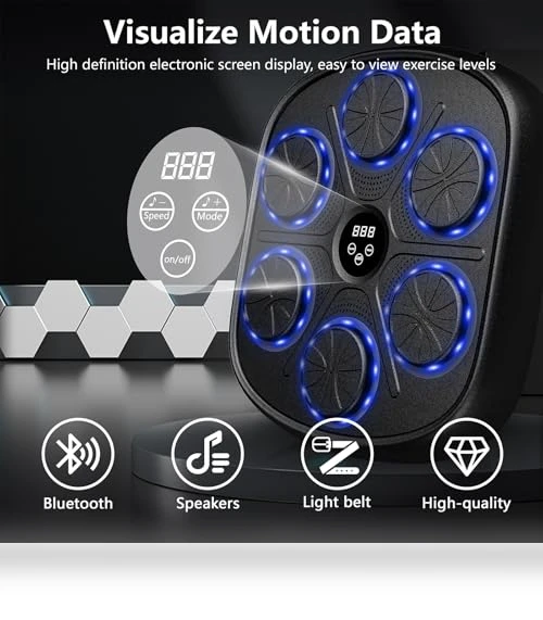 Smart Bluetooth Music Punching Machine — Boxing Training Gear, PetPong