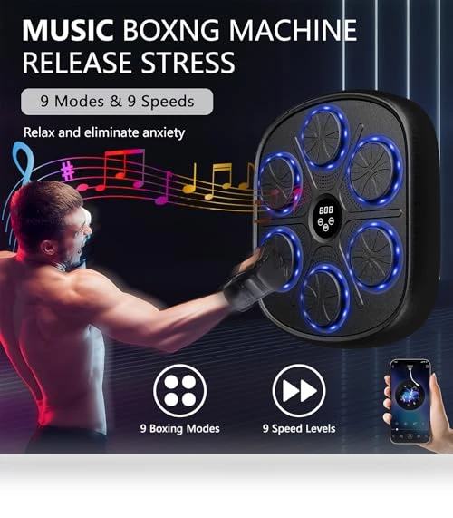 Smart Bluetooth Music Punching Machine — Boxing Training Gear, PetPong