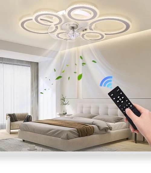 Smart Ceiling Fan with Lights and Remote — Ceiling Fans, AFWAO