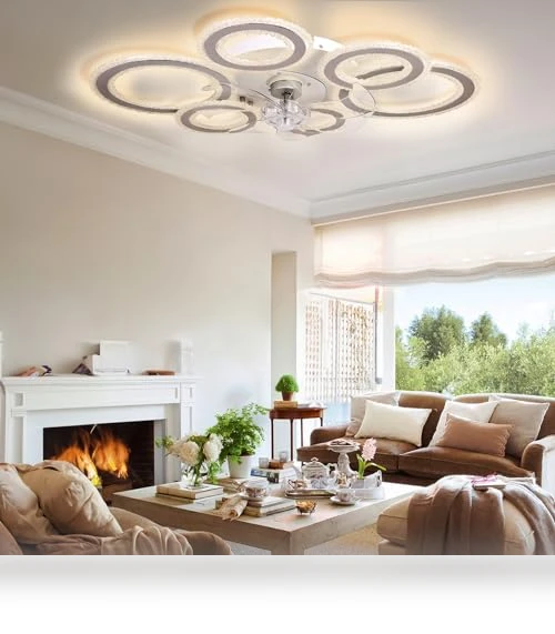 Smart Ceiling Fan with Lights and Remote — Ceiling Fans, AFWAO
