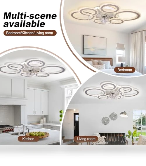 Smart Ceiling Fan with Lights and Remote — Ceiling Fans, AFWAO