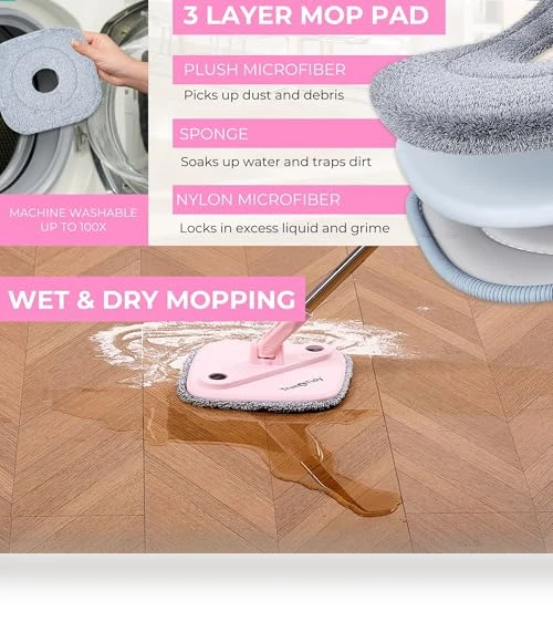 Smart Floor Mop with Separate Compartments — Mop Accessories, True & Tidy