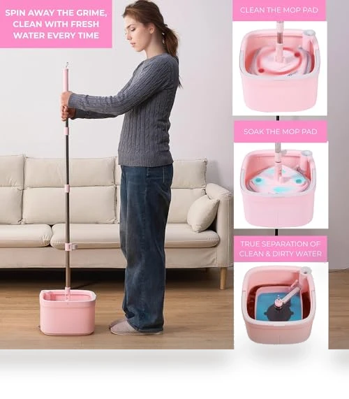 Smart Floor Mop with Separate Compartments — Mop Accessories, True & Tidy
