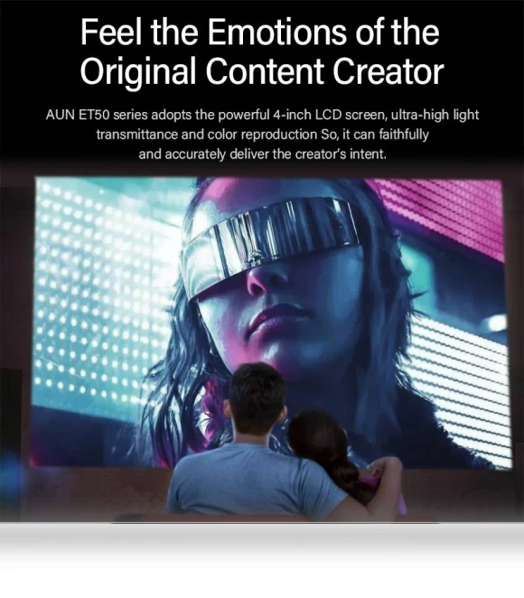 Smart LED Mini Projector — Home Theater Projectors, AUN