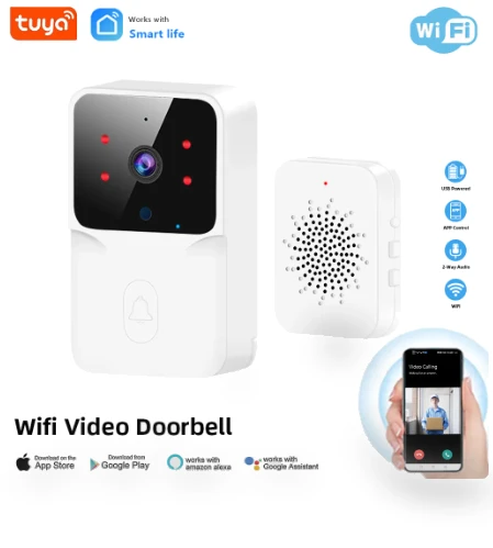 Video Doorbell Wireless HD Camera — Smart Home Security, Tuya