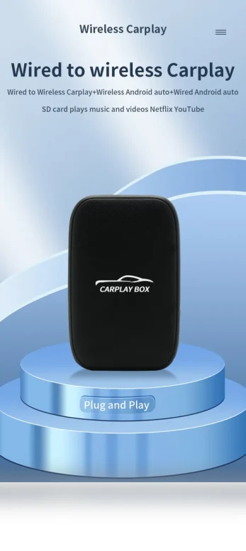 Wireless CarPlay to Android Auto Converter Box — Phone Accessories