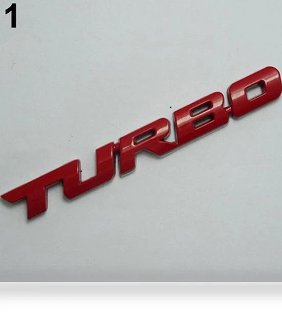 3D Alloy Turbo Car Motorcycle Emblem Sticker — Car Stickers & Decals, Chemey