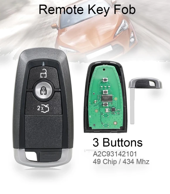 Smart Keyless Remote Car Fob — Keyless Entry, LoveCar