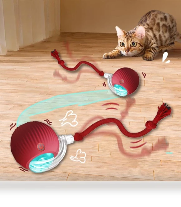 Interactive Cat Toy Ball — Cat Playthings, JUN JUN