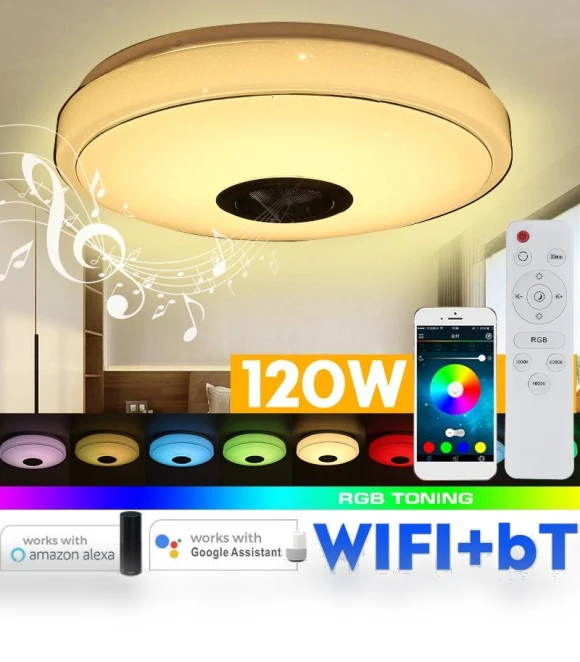 Modern RGB LED Ceiling Light — Overhead Lighting, Decor Dream