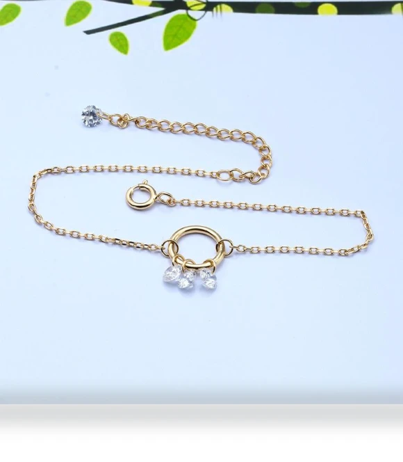 Silver-plated Smart Bracelet with 14K Gold — Smart Jewelry, FOXANRY Jewelry