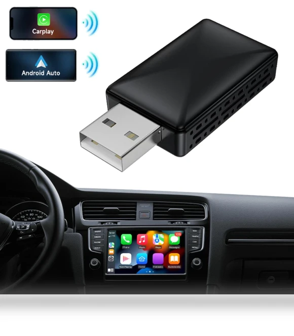 Wireless CarPlay Android Auto Mini Box — Phone Accessories, Actually lighting