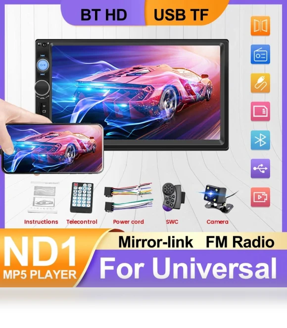 7-inch HD Touchscreen Car Radio Receiver — Stereo Receivers, JOHO - CarGear