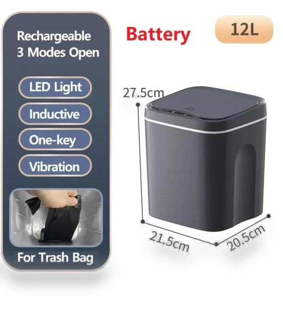 Automatic Sensor Trash Can — Kitchen Cans, Refreshing Home