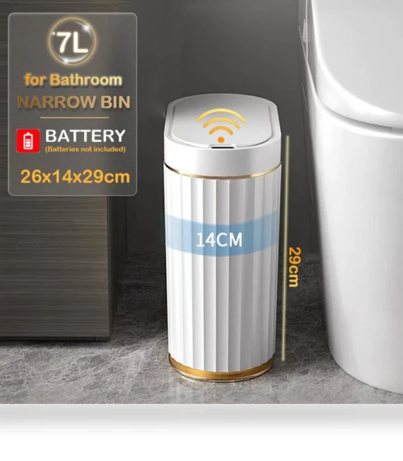 Automatic Touch Sensor Trash Bin — Kitchen Cans, Refreshing Home