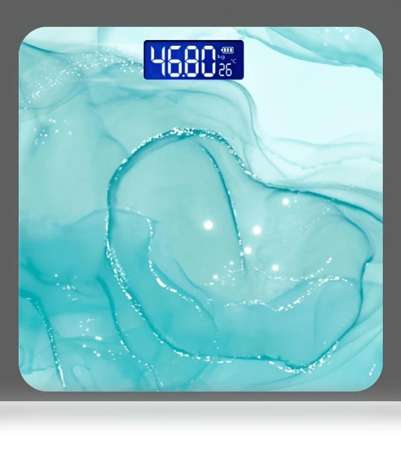 Digital Bathroom Scale with Temperature Display — Weight Management Tools, Refreshing Home