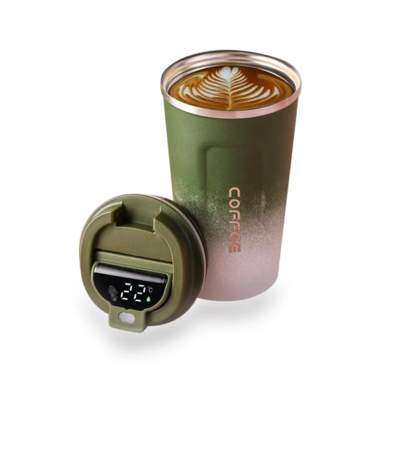 Smart Coffee Mug with Temperature Display — Beverage Warmers, Refreshing Home