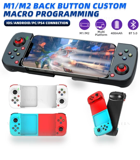 Telescopic BT Bluetooth Game Controller — Gaming Joysticks, VILCORN