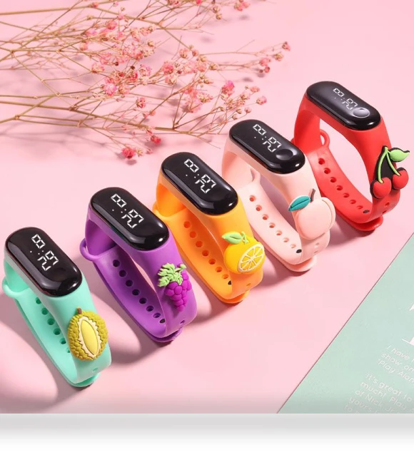 Unisex Fruit Doll Electronic Sports LED Touch Watches — Timepieces, kuanhong