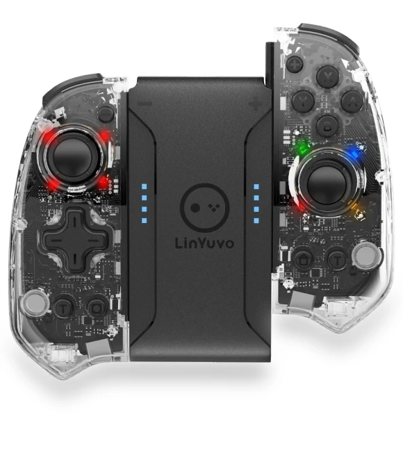 Wireless Joypad Controller with 8 LEDs and OLED — Gamepads & Standard Controllers, Conwe