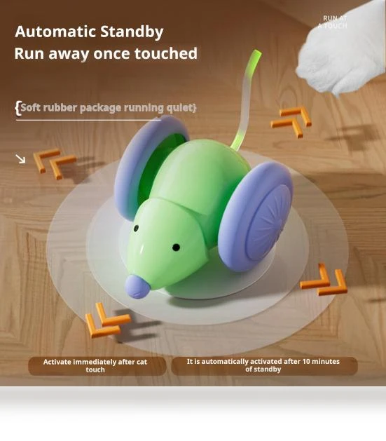 Interactive Electric Cat Toy Mouse — Cat Playthings, SUNJOY HOUSE
