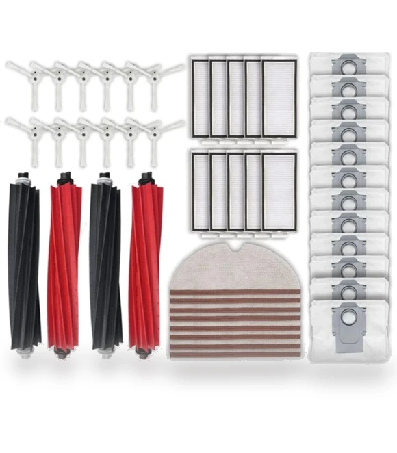 Main Side Brush HEPA Filter Wipes for Mop Dust Bag Accessories Parts — Parts & Accessories, Lntelligent Living Hall