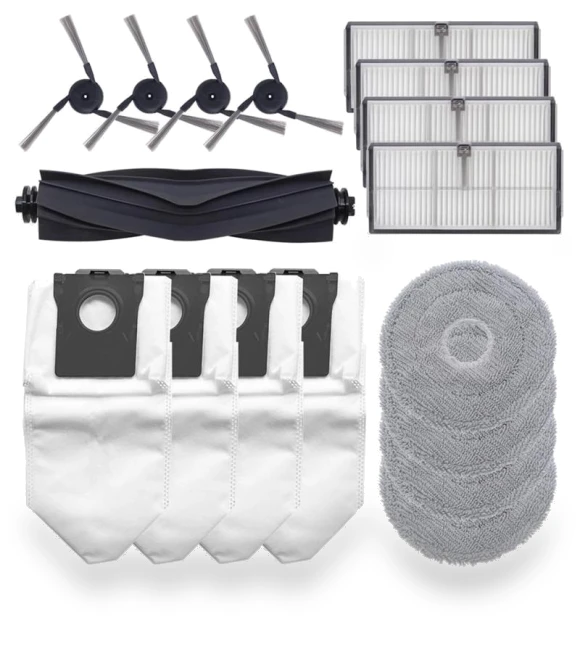 Main Side Brush, HEPA Filters, Mop Cloth, Dust Bags Spare Parts — Parts & Accessories, Lntelligent Living Hall