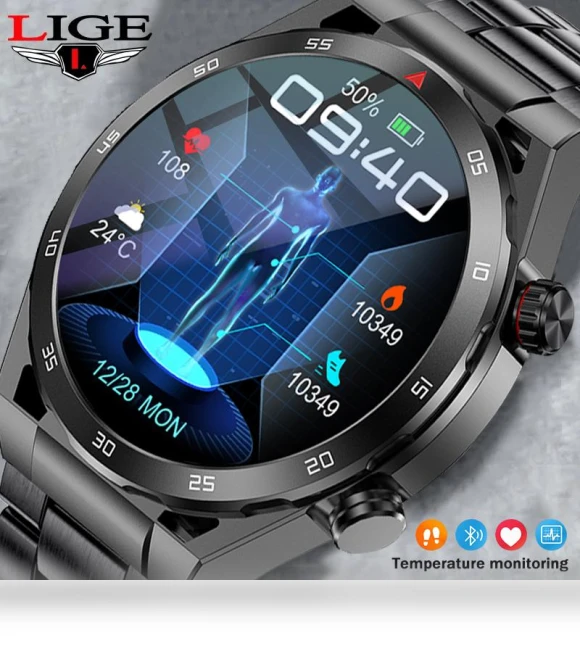 Smart Watch with ECG and Temperature Monitoring — Smartwatches, LIGE