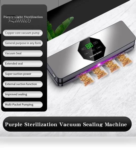 Automatic Vacuum Sealing Machine with UV Sterilization — Vacuum Bags, Phone Needs