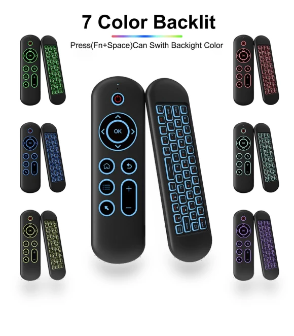 Bluetooth 5.2 Keyboard with 2.4G Wireless Air Mouse and Voice Remote Control — Keyboards, Home Furnishing Department Mall