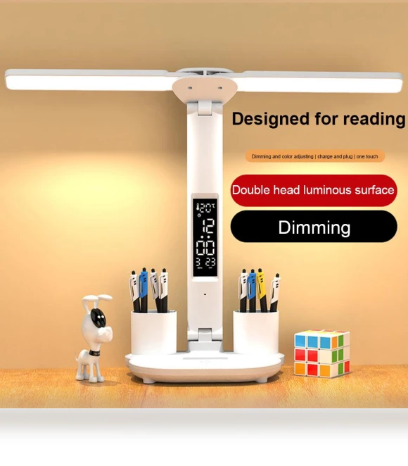LED Desk Lamp with USB Rechargeable Touch Control — Study & Desk Lighting, Home Furnishing Department Mall