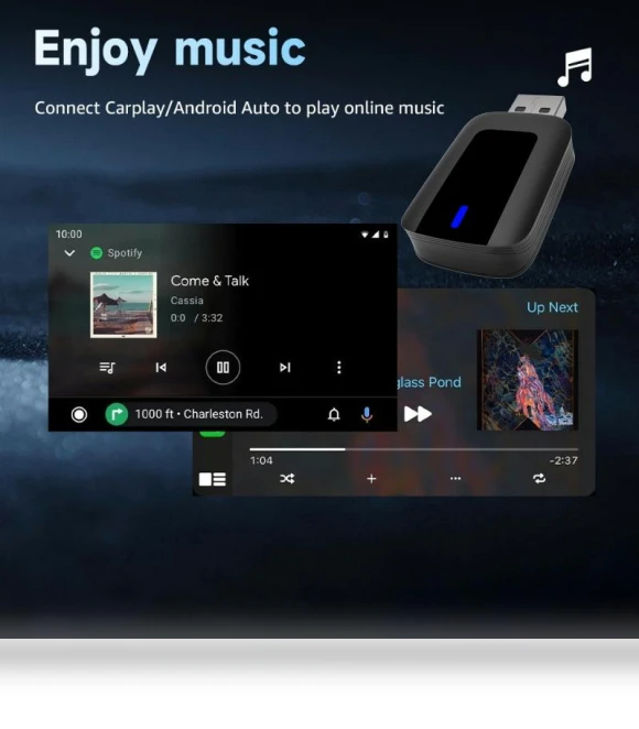 Wireless Carplay Android Auto Adapter — Stereo Receivers, Auto Home Solutions