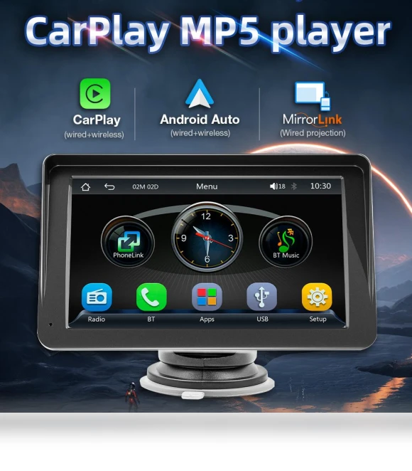 7-inch Android Auto Carplay Wireless Car Multimedia Player — Car Installation Essentials, JOHO - CarGear