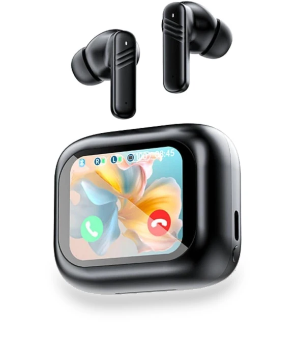 Active Noise Cancelling Smart Touch Screen Earbuds — In-Ear Headphones, Junmaocun