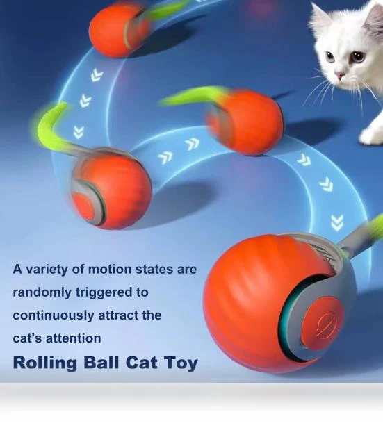 Interactive Cat Toy Rolling Ball — Cat Playthings, anruifu