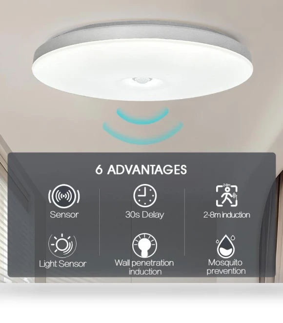 Sensor Ceiling Lamp — Overhead Lighting, Rainbow Rain