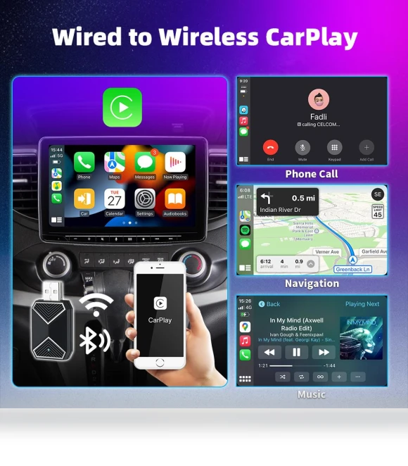 Wireless Adapter for Carplay and Android Auto — Phone Accessories, JOHO - CarGear
