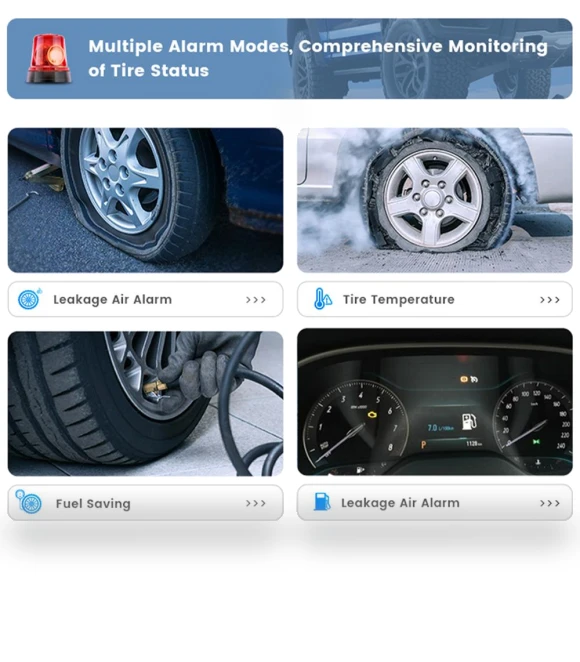 Wireless TPMS Navigation System with 4 Sensors — TPMS Sensor Replacements, Auto Home Solutions