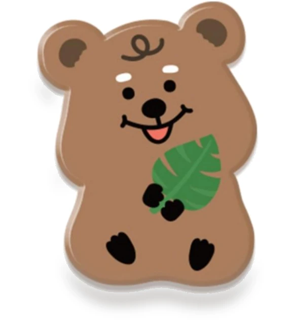 Cute Quokka Leaf Character Smart Talking Transparent — Interactive Animal Companions, Board M Factory