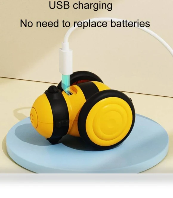 Bee Shaped Motorized Cat Toy Stroller — Travel Toys for Kids