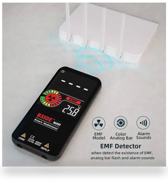 Electromagnetic Radiation Detector Multimeter with Color Screen — Geiger Counters, BSIDE
