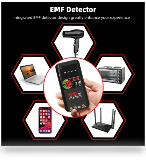 Electromagnetic Radiation Detector Multimeter with Color Screen — Geiger Counters, BSIDE