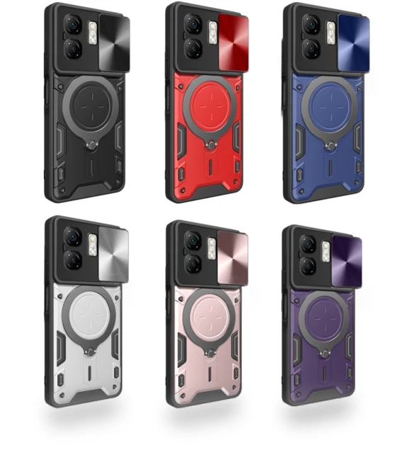 Sliding Camshield Magnetic Holder Phone Case for Infinix Smart 9 / Hot 50i — Phone Accessories, Infinix