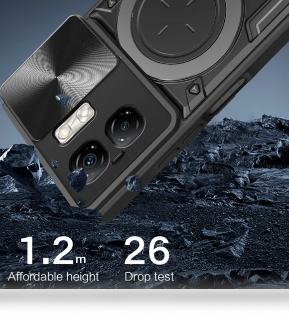 Sliding Camshield Magnetic Holder Phone Case for Infinix Smart 9 / Hot 50i — Phone Accessories, Infinix
