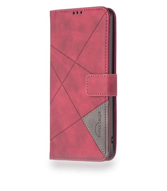 Magnetic Buckle Rhombus Texture Leather Phone Case for Infinix Smart 9 / Hot 50i — Bumpers, Infinix