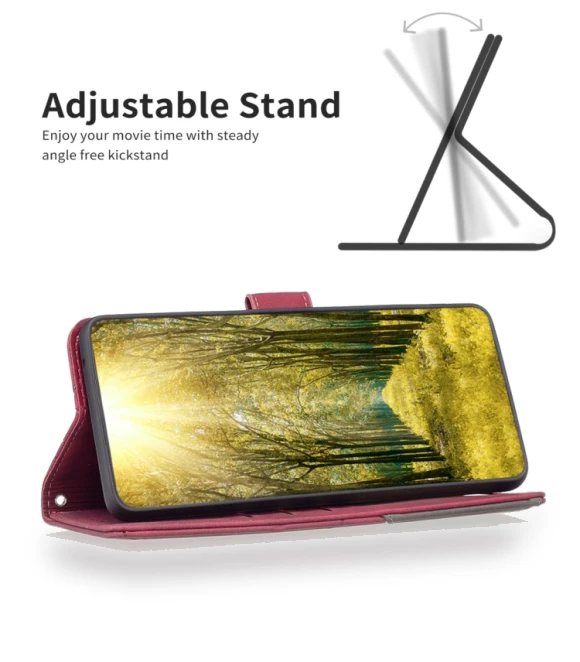 Magnetic Buckle Rhombus Texture Leather Phone Case for Infinix Smart 9 / Hot 50i — Bumpers, Infinix