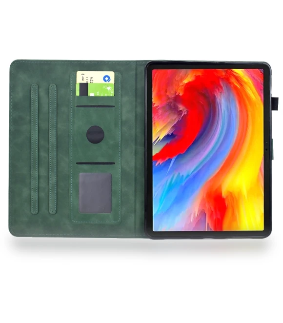 Flowers and Bird Embossed Smart Leather Tablet Case for iPad 10.2 2021 / 10.5 2019 — Protective Cases