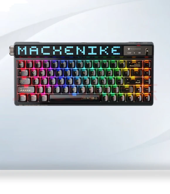 KT68 Smart Screen Wireless Bluetooth Gaming Keyboard — Keyboards, Youpin